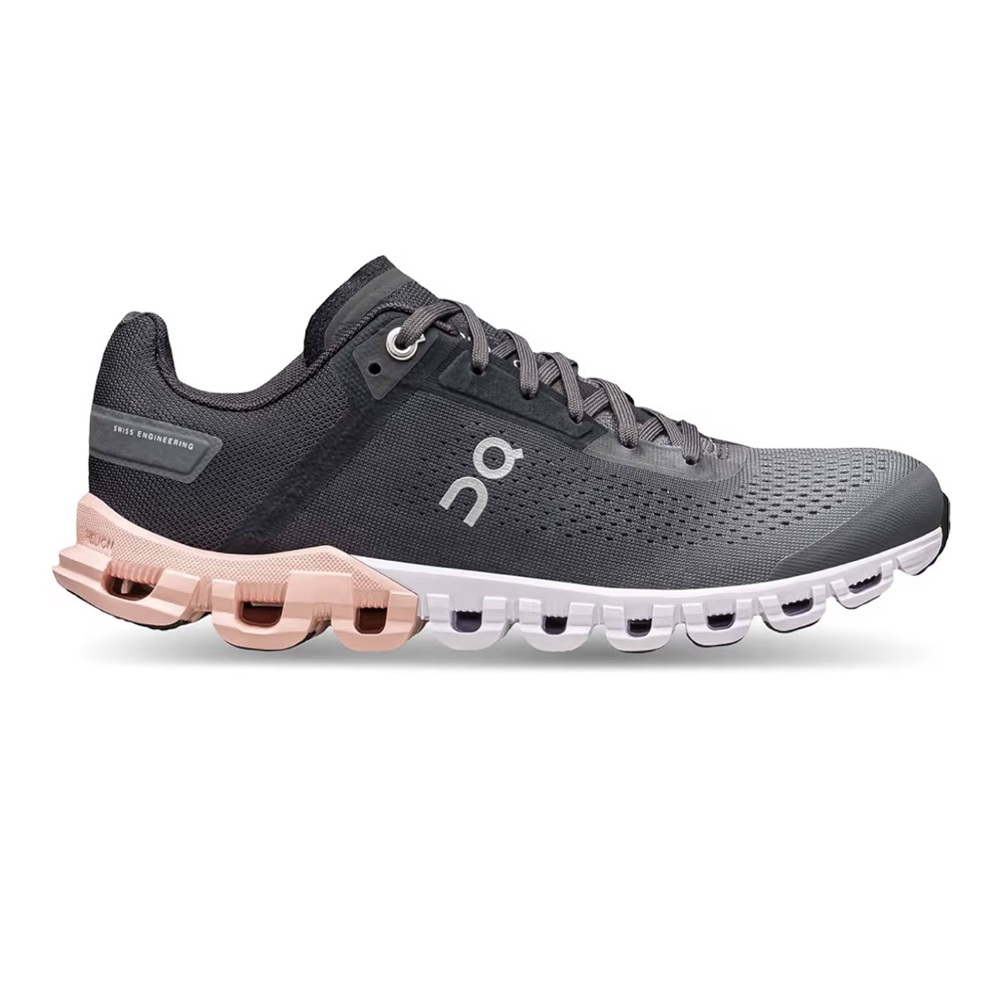 On Running Women's Cloudflow Running Shoes - black pink 7.5 (38.5)